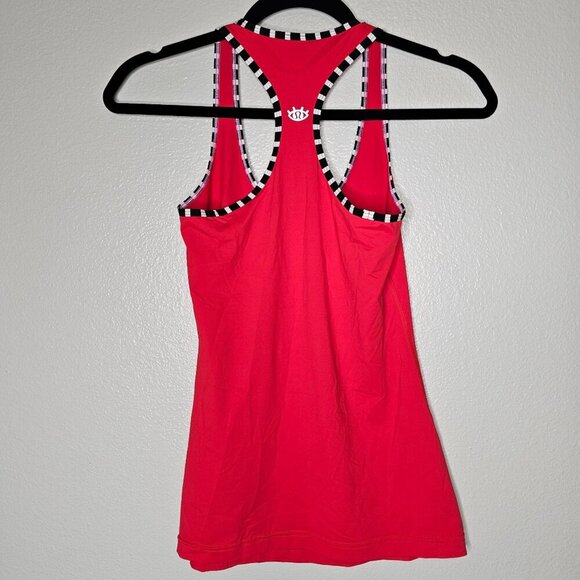 Lululemon Size 2 Red Seawheeze Cool Racerback Tank Top Luxtreme 2014 - Picture 4 of 5
